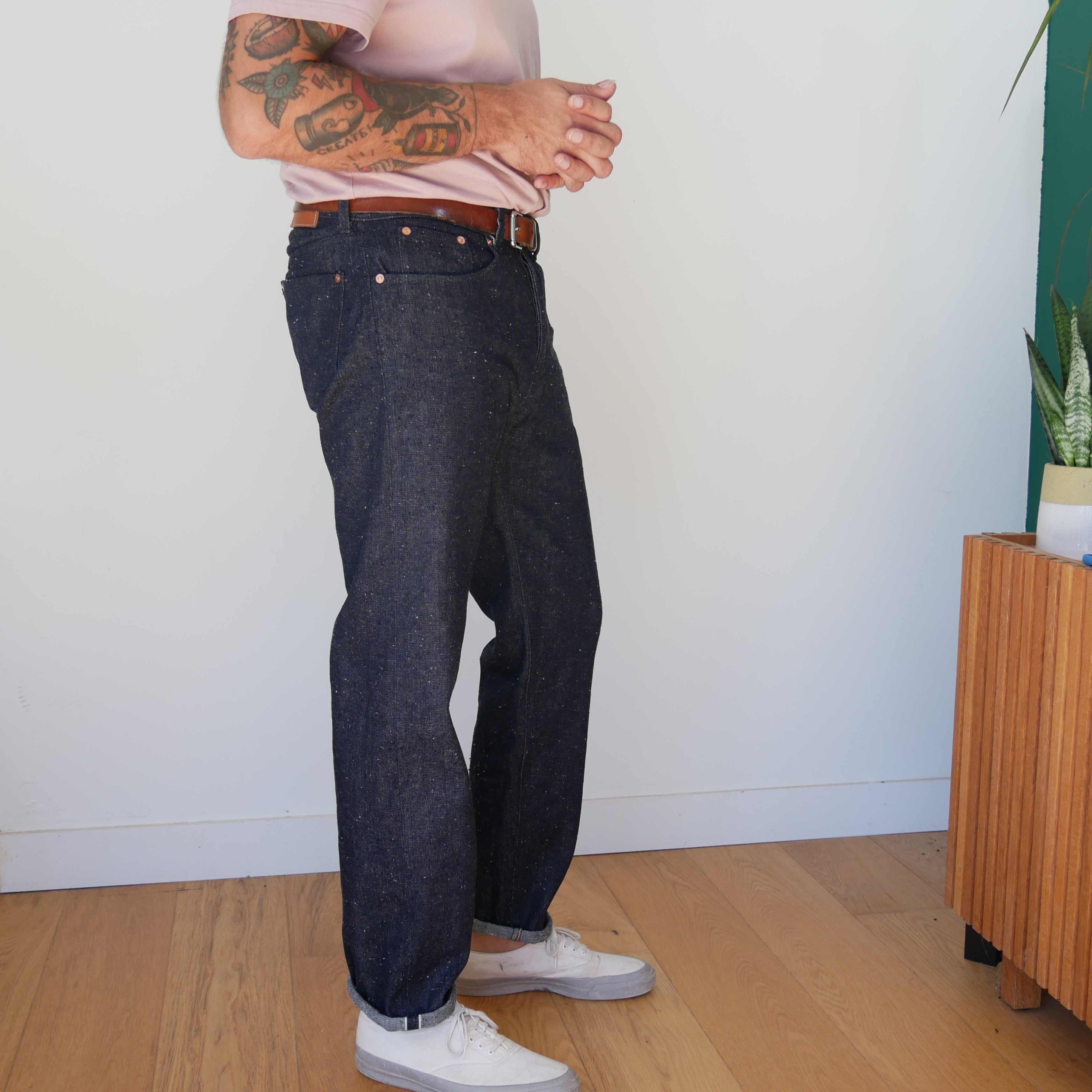 jeans#1 neppy indigo 13oz